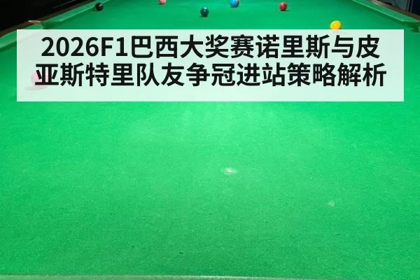 2026F1巴西大奖赛诺里斯与皮亚斯特里队友争冠进站策略解析